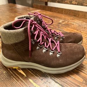 Merrill Ontario waterproof brown suede mid hiking boot